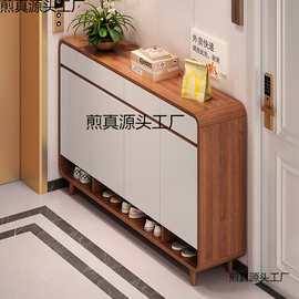 实木芯鞋柜家用门口室内新款爆款入户玄关柜阳台储物简易鞋架