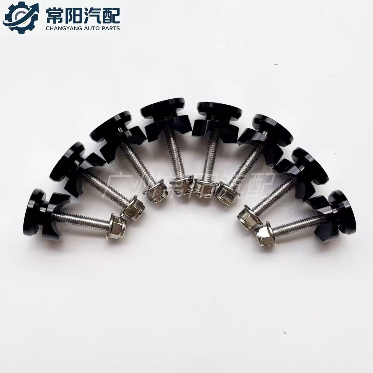 Motorcycle aluminum alloy tail box quick-release buckle, silent lock, shockproof pad, fixing screw accessories, side box buckle