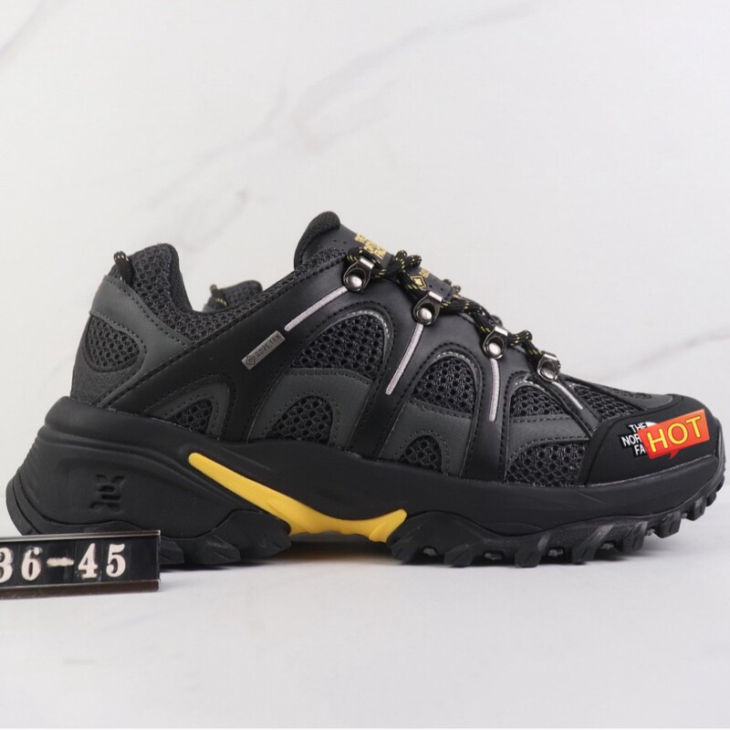 Hedgehog 06 Rvst Gore Tex North Face Thick-Soled Low-Top Outdoor Hiking and Trail Running Shoes Sneakers