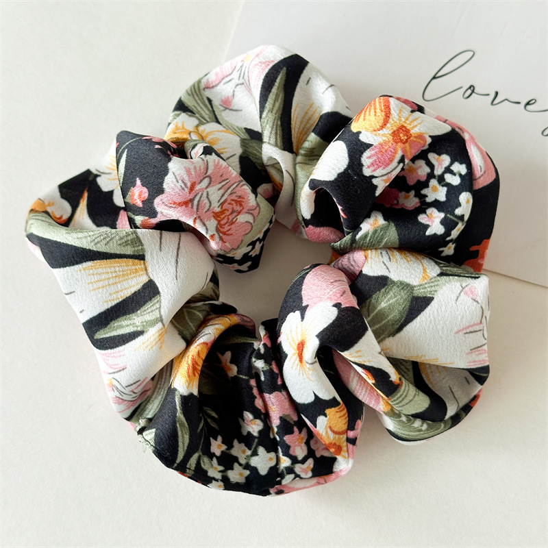 11g Weight Hair Tie Hair Accessories Type 1 Piece Quantity Banquet, Daily, Street Occasion Cloth Material Floral Pattern All Seasons Season Women's Gender Elegant, Lady, Advanced Sense Style Elegant Lady Advanced Sense Women's Floral Cloth Hair Tie 9