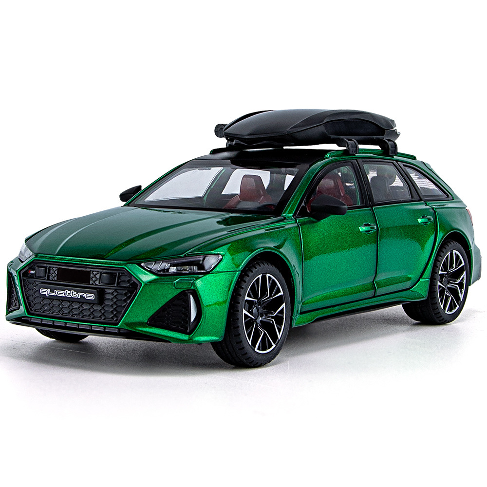 1;24 austriaco RS6 aleación coche modelo Seis Puertas Abiertas Tire hacia atrás con el sonido y la luz transfronteriza caliente nuevos productos