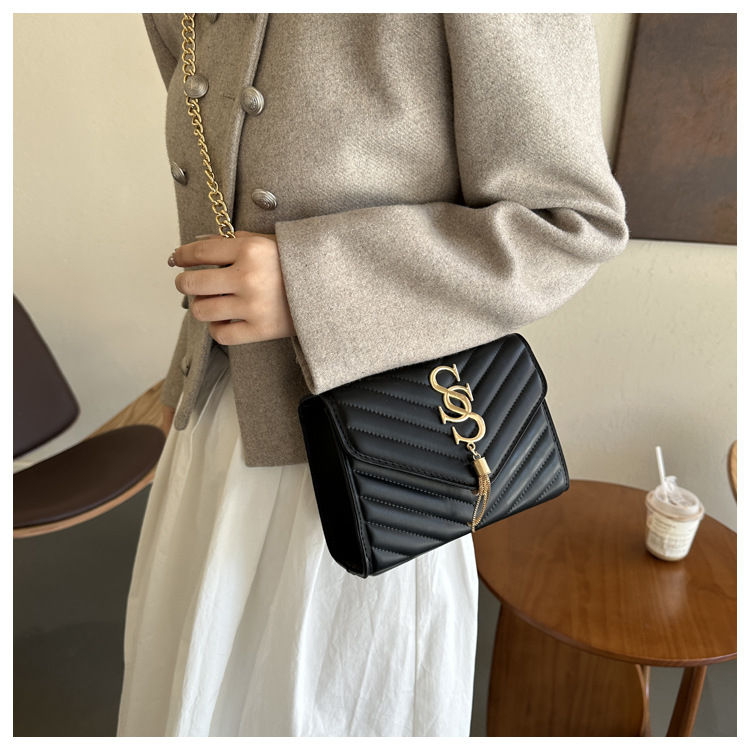 Damen Handtasche Im Western Stil Mit Kette Und Umhängefunktion_voghion.com
