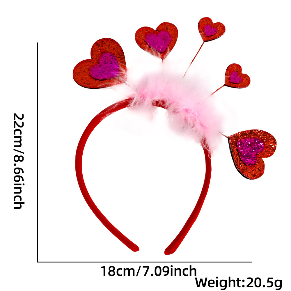 Europa y América nuevo estilo de un solo partido decoración diadema accesorios para el cabello bar decoraciones del Día de San Valentín amor diadema cabeza hebilla props