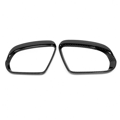 200 modification 260 300L rearview – Şüşə kənarı xromları/moldingləri - 16-21-glc-rearview-mirror-rain-eyebrow-carbon-fiber-pattern-paste-type