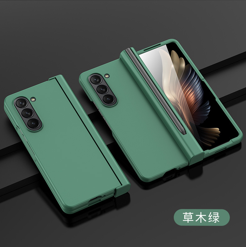 サムスンGalaxy ZFold6/5/4/3新型シェルスキン感折り畳み防止携帯ケースペン付きスロット|undefined