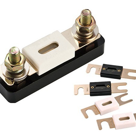 工厂热销ANC-H01B汽车陶瓷保险丝125V 20A-500A平板螺栓保险丝座