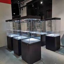 博物馆展柜瓷器精品木质展示柜独立珠宝首饰玻璃柜台展览柜台