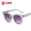 Fashionable square sunglasses, starry sky, glasses solar-powered, European style, new collection