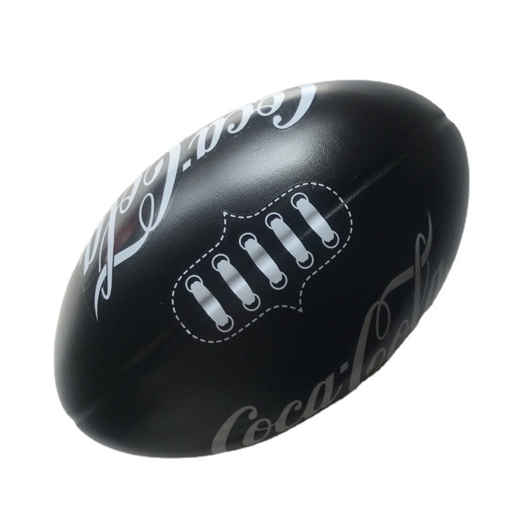 [Factory supply] PU Stress Ball, PU Foam Ball -- 11.3 x18cm glossy Rugby