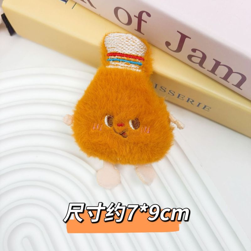 ぬいぐるみブローチアクセサリー人気のハンバーガーフライドポテト大きな鶏の足ペンダント漫画パンキーホルダーペンダント屋台卸売|undefined