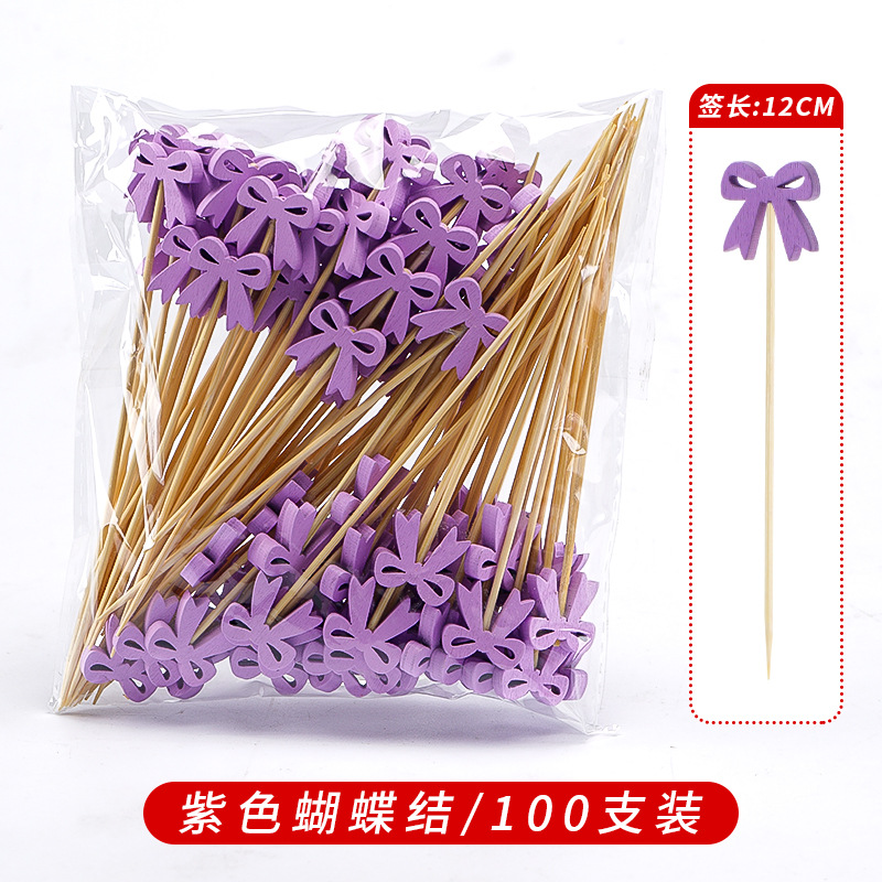 Palillos Creativos de Bambú para Fruta Decorativos para Cócteles y Sándwiches image 137