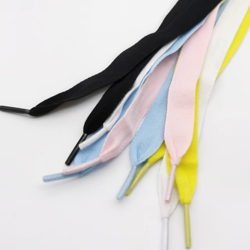 Cotton Colorful Shoelaces 1.5cm Wide, Suitable for High and Low Top Men's and Women's Sports Shoes Canvas Shoes Casual Shoes Flat Rope