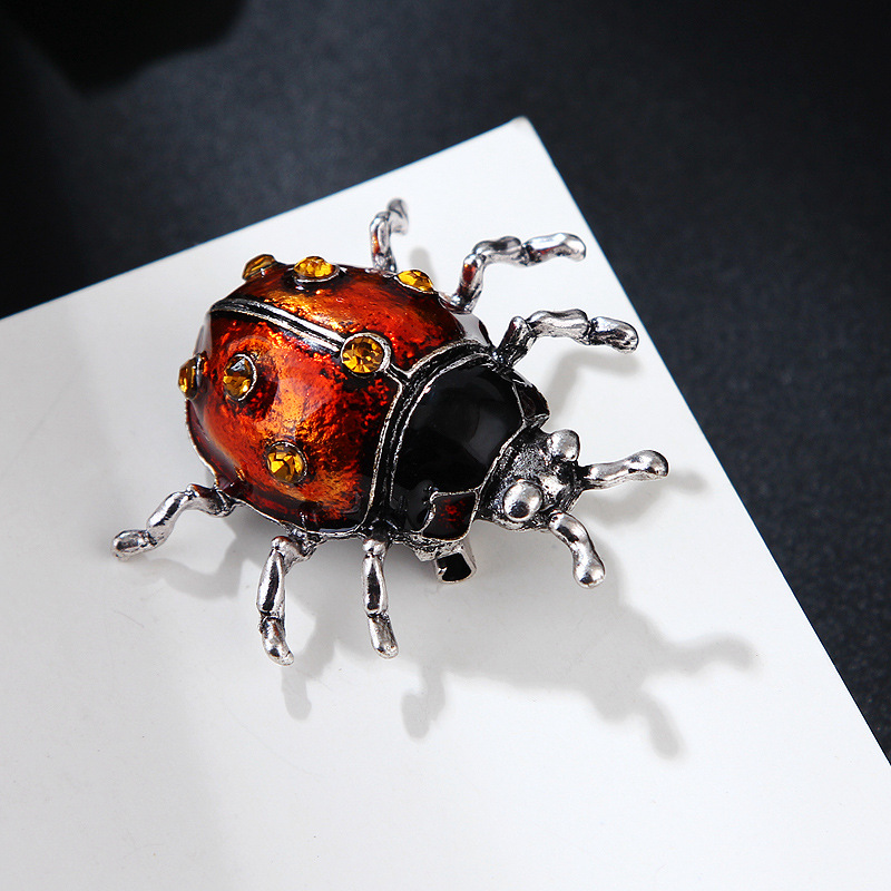 smalto sette stelle coccinella spilla abito femminile spilla moda temperamento colletto cardigan fibbia retro corpetto accessori_voghion.com