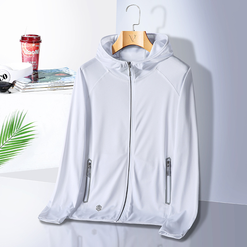 Ropa de piel al aire libre de verano de seda de hielo para hombres y mujeres rompevientos deportivo protección UV ropa de protección solar ropa de pesca transpirable