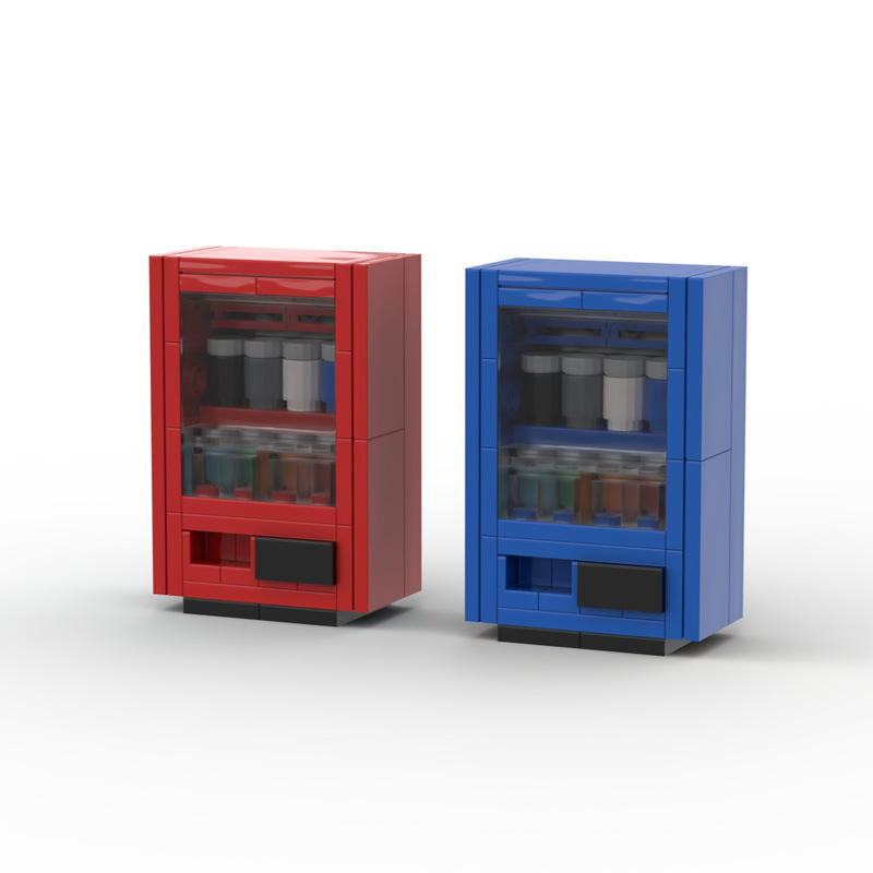 レゴクリエイティブmocストリートビュードリンク自動販売機モデル子供の教育組み立ておもちゃに適しています。|undefined