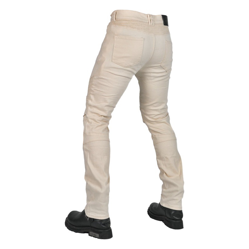 Volero Volum Gong motocicleta cremoso-blanco jeans hombres retro casual motocicleta impermeable resistente a las caídas