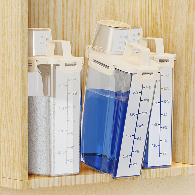 洗剤収納桶家庭用小型プラスチック桶蓋付き缶容器密封貯蔵洗濯液貯蔵桶|undefined