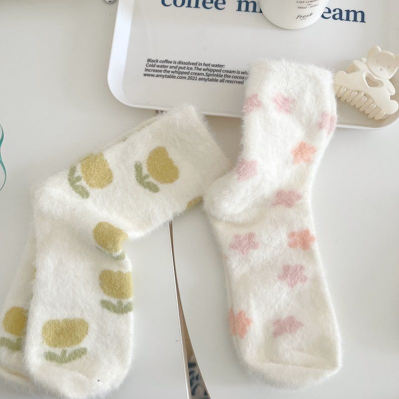 Home Floor Mink Mid Calf Socks - Image 5