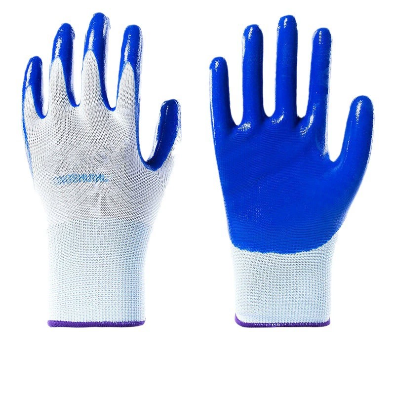 Whole box of gloves labor protection wear-resistant work rubber latex waterproof type nitrile anti-slip rubber for construction site work wholesale