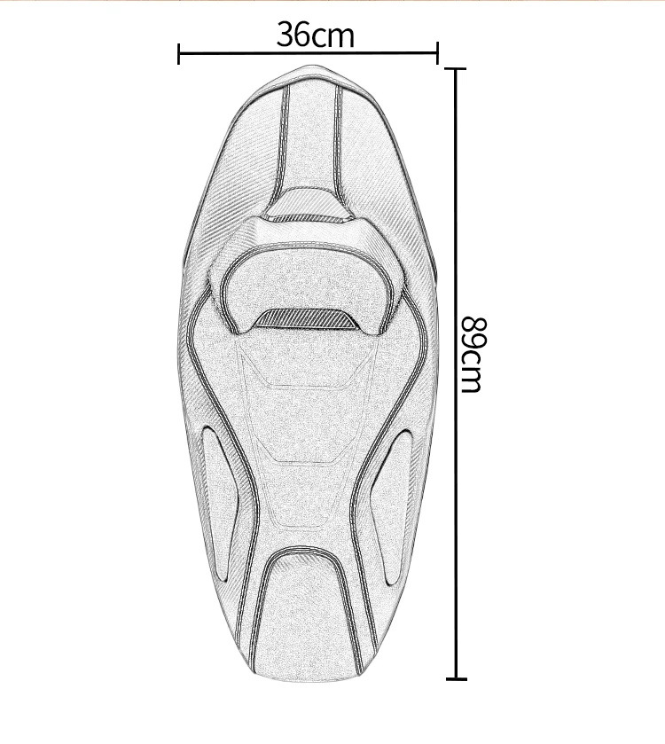 Suitable for 21-26 Honda Pcx160/125 Motorcycle Modified Seat Cushion with Soft and Comfortable Seat Bag and Lumbar Support Seat Cushion