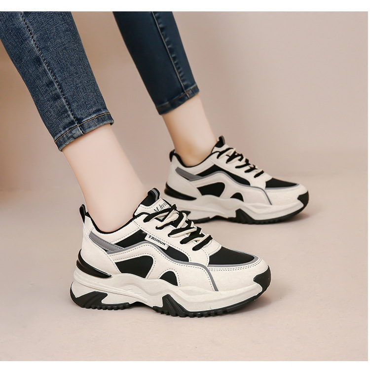 Lady Athletic Shoes Tennis Shoes Sneakers Canvas Rubber Sole Slip Resistant Versatile Lightweight Footwear_voghion.com