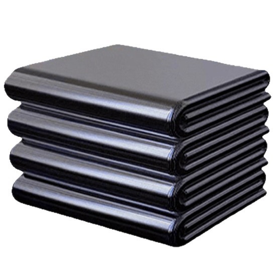 Bolsa de basura de gran tamaño Bolsa de basura de boca plana negra gruesa Bolsa de basura de protección ambiental desechable al aire libre para mayoristas