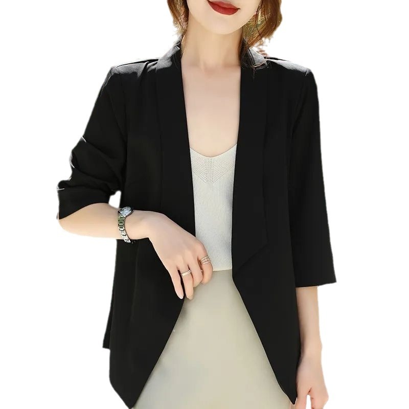 Saco Delgado con Manga 3/4 para Mujer, Poliéster