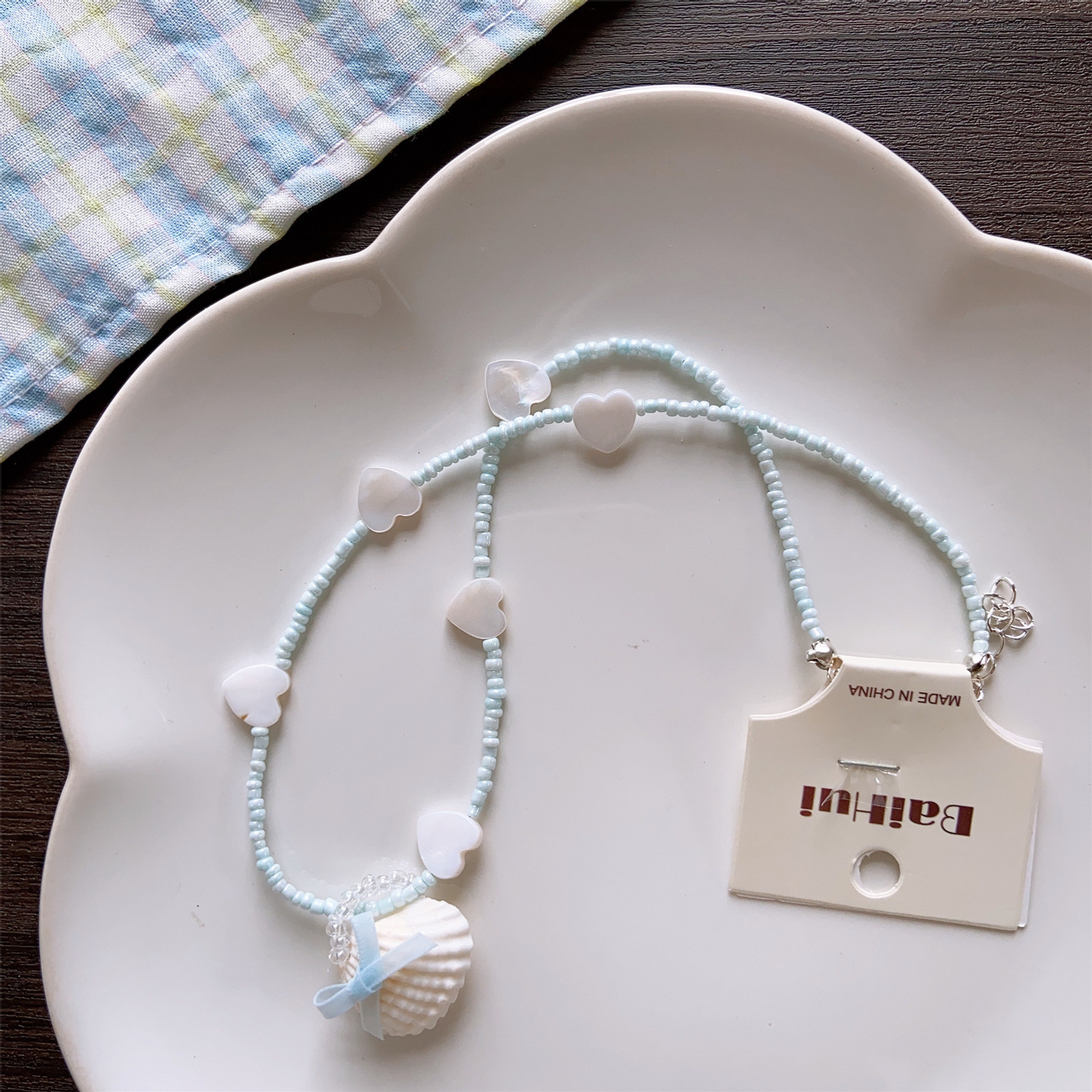 No. 6 rice hand-knotted shells (packed in bags)