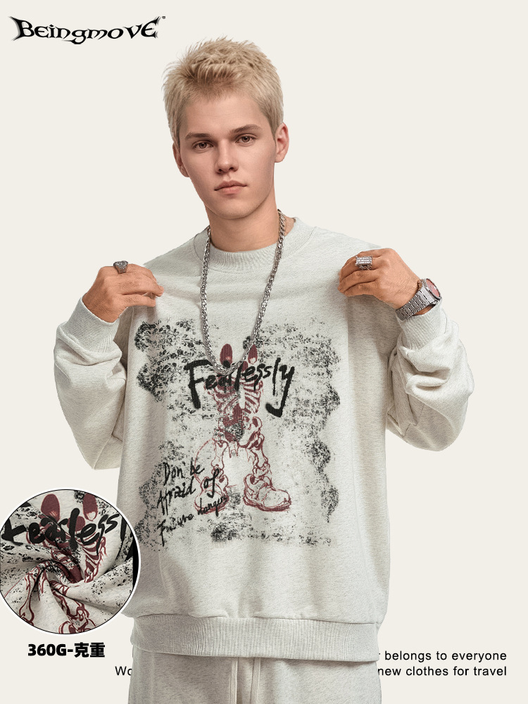 2025 otoño de la moda europea y americana hiphop román costillas básicas de tamaño europeo transfronterizo chaqueta sin sombrero de moda masculina