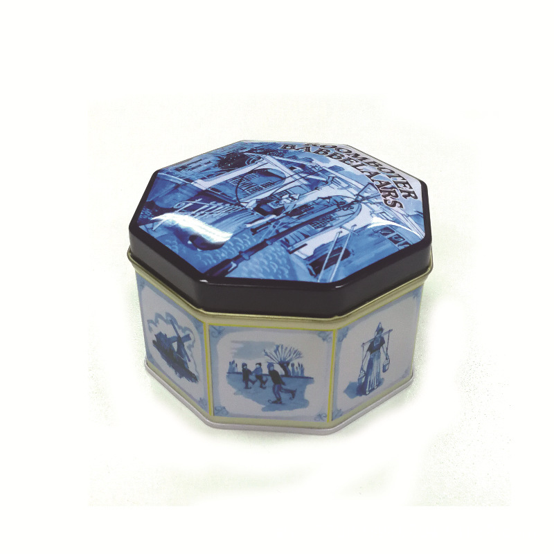 可印刷生产多边形金属包装盒 休闲零食巧克力糖果食品包装盒