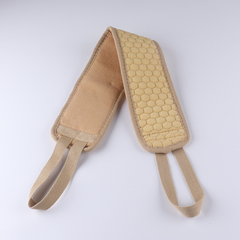 Tira de frotamiento de espalda larga alargada Toalla de baño de vuelta Toalla de baño de doble cara larga engrosada cepillo de baño de descontaminación fuerte y duradero