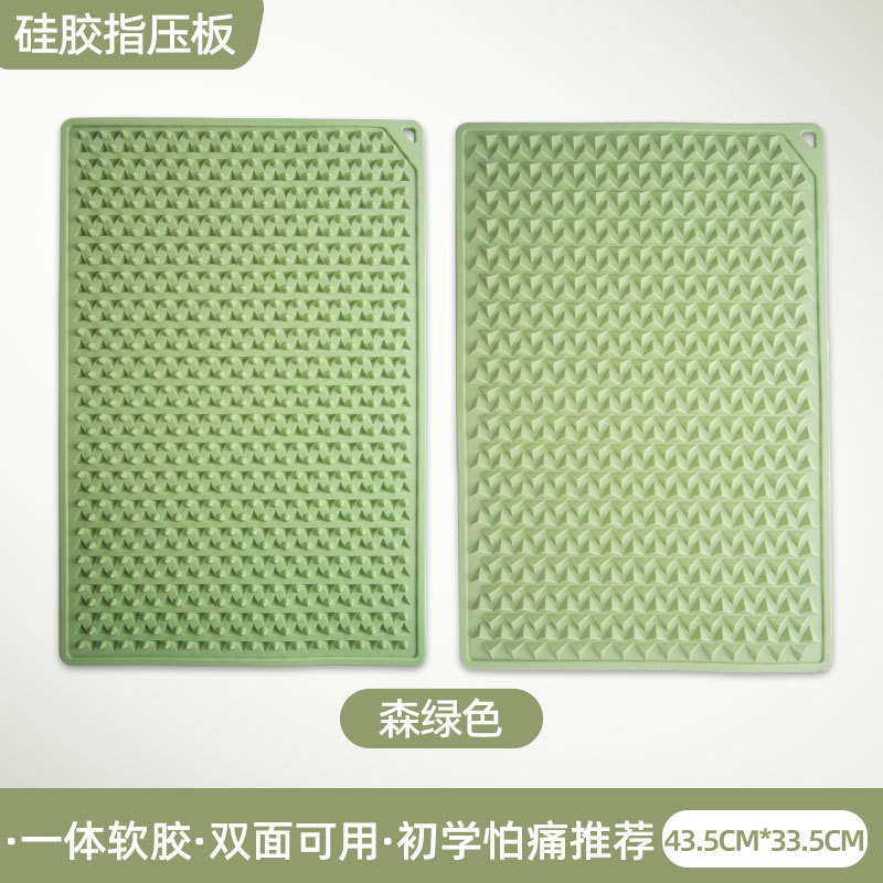 Утолщенная силиконовая доска для точечного массажа зеленого цвета