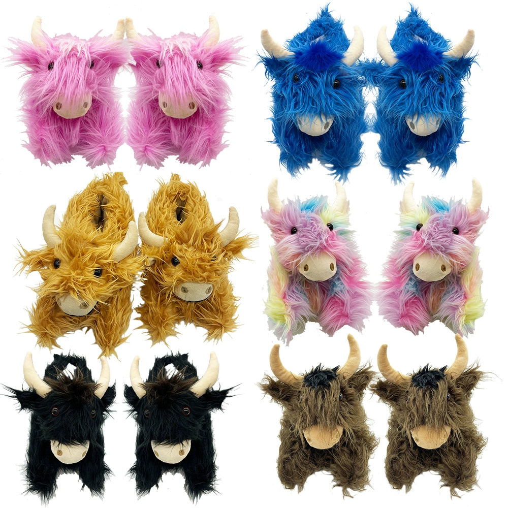 Амазонские горные тапочки для коров Шотландские длинношерстные тапочки для крупного рогатого скота Тапочки из амазонских Яков Cross Border