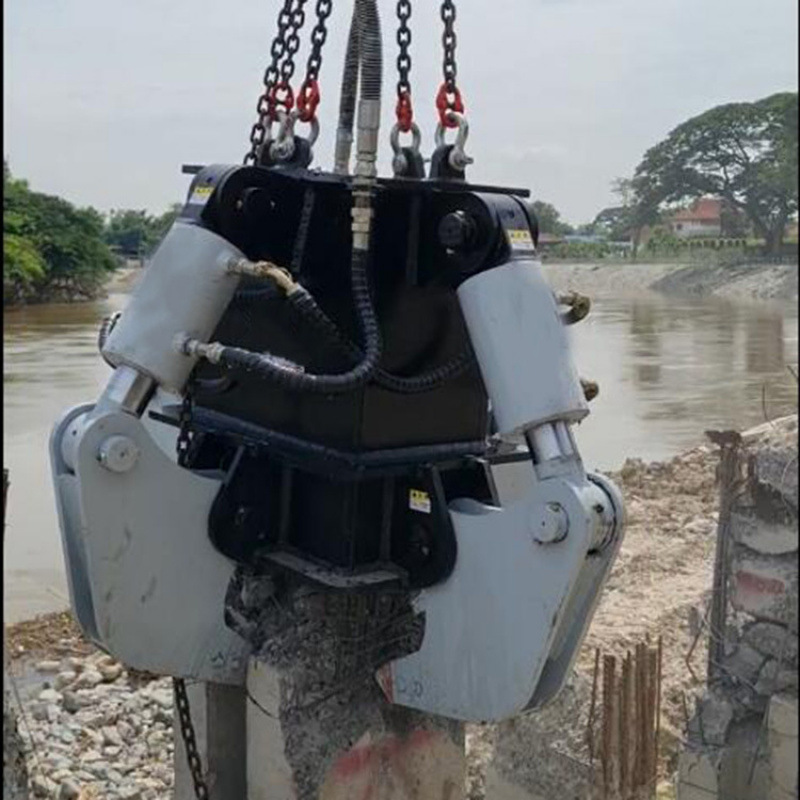 建筑施工用四爪圆桩砸桩机钢筋水泥砸桩机钢筋水泥土破拆器