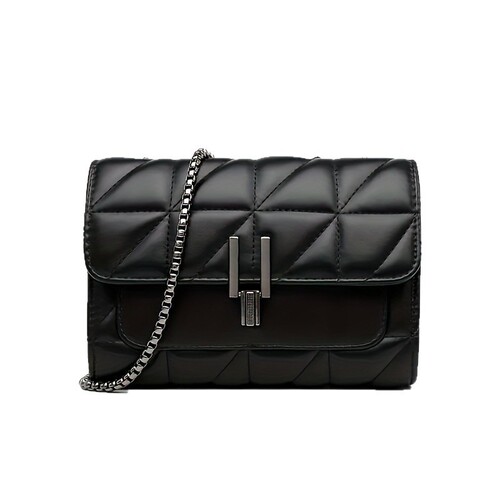 Cross-border hit women's fashion chain belt quilted women's chain shoulder cross-body bag all-matching h100