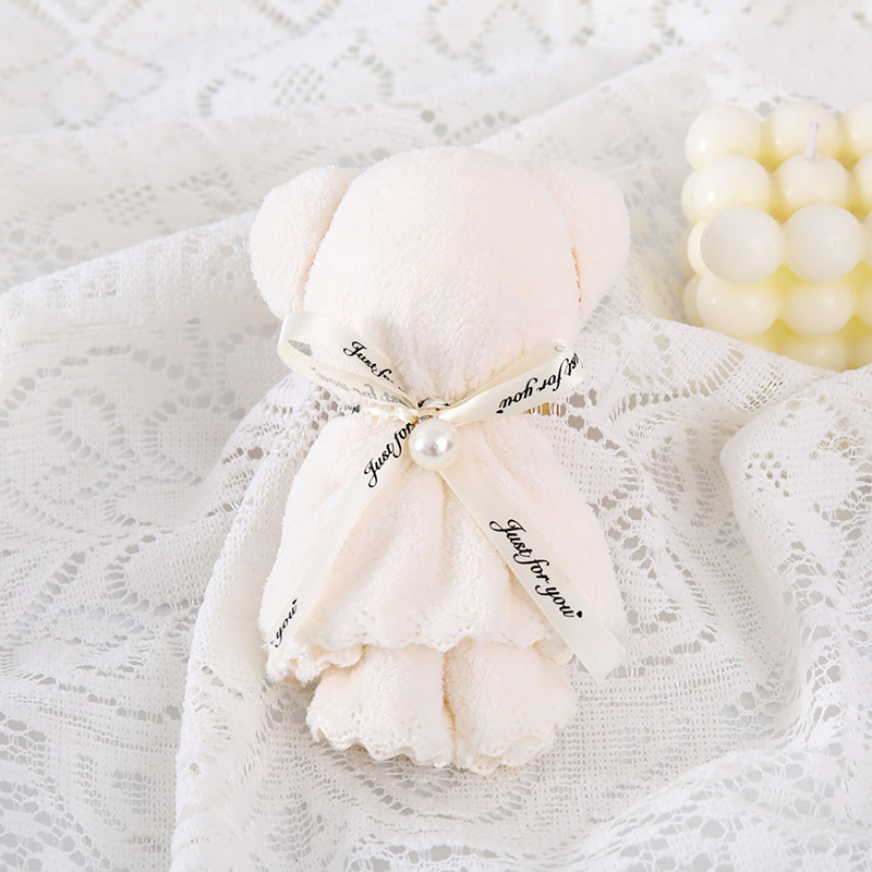 진주 곰 아이보리 화이트