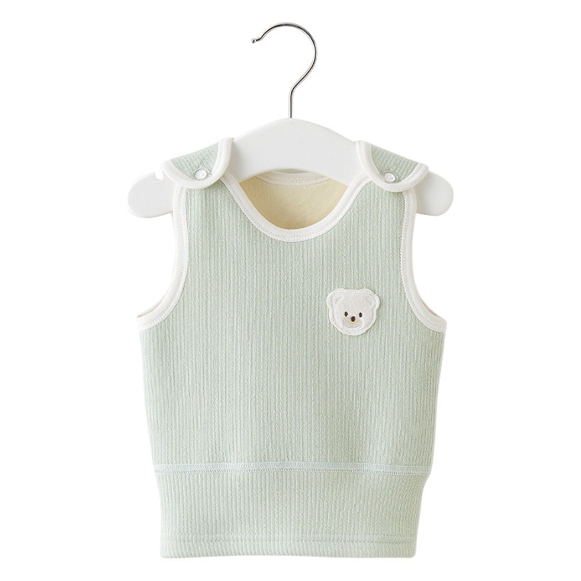 Chaleco de Bebé Ropa interior Primavera, Otoño e Invierno forro polar recién nacido niños y niñas bottoming protección del vientre cálido niños Chaleco de bebé