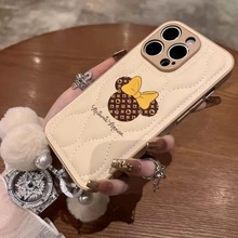 羽绒服米妮头适用苹果13手机壳iPhone14promax可爱xr腕带11小众12