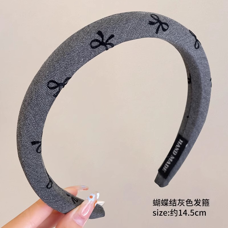 复古法式高颅顶发箍女款2025新款网红头饰黑色高级感压发发卡|undefined