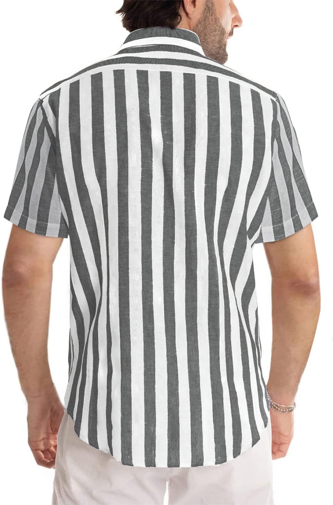 Men's Stripe Blouse Men's Clothing display picture 27