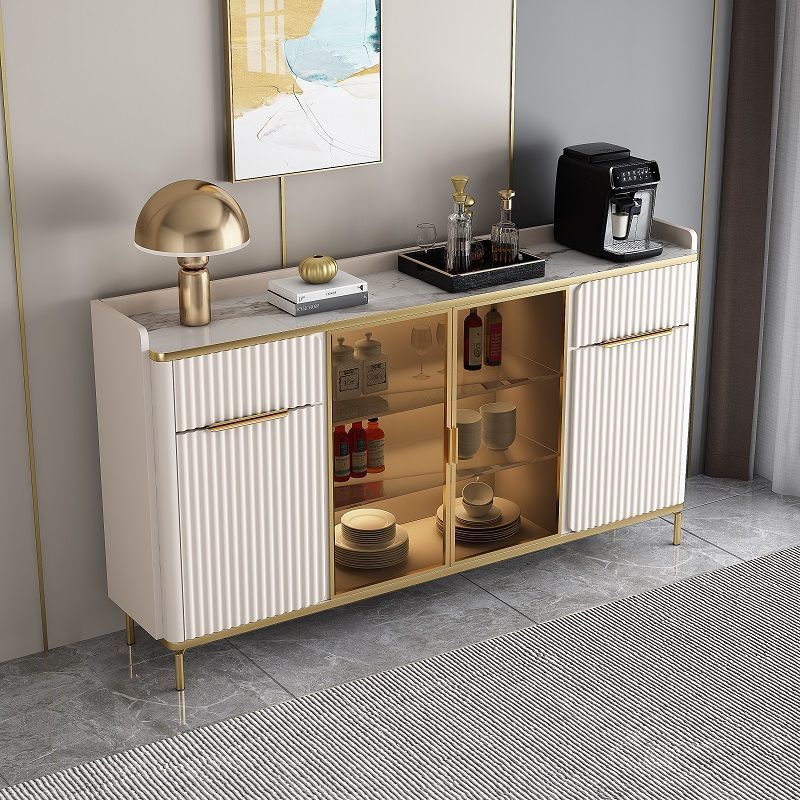 New Light Luxury Simple Slate Sideboard Storage Multi-Functional Wine Cabinet Wall-Mounted Living Room Storage