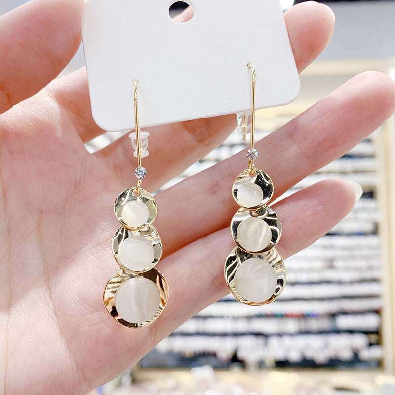 Fashion Geometric Heart Shape Alloy Plating Rhinestones Women's Drop Earrings 1 Pair display picture 2