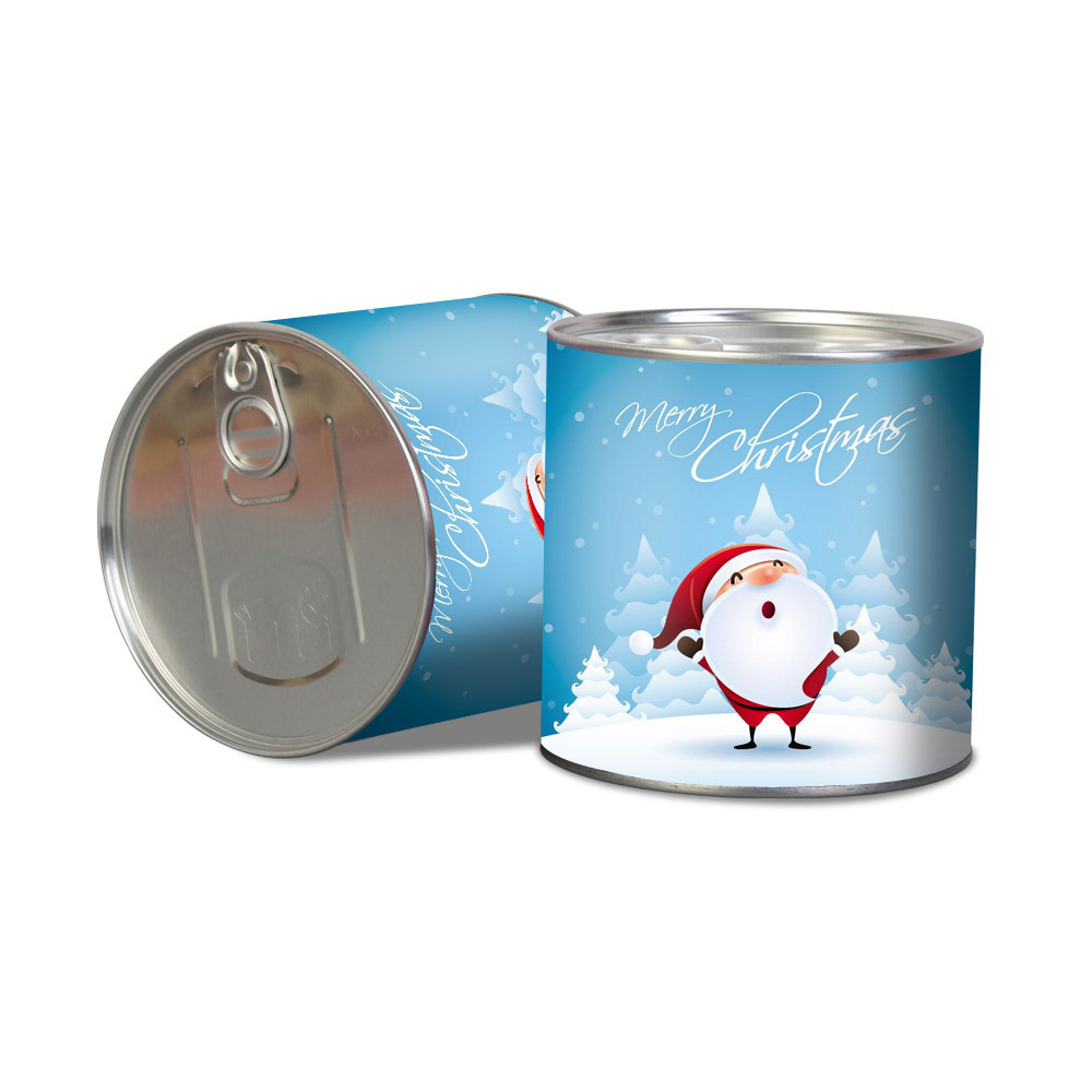 网红马口铁易拉盖糖果盒礼物罐 创意幼儿园小朋友圣诞糖果礼盒