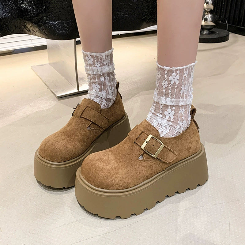 Маленькие кексы с толстой подошной полной обувью Birkenn Женская весна и осень 2025 новая мода