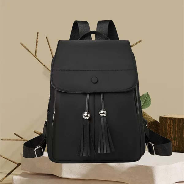 Fashionable and Simple Solid Color Backpack for Women, High-End Commuting to Work Backpack, Travel and Travel Large Capacity Lightweight Backpack