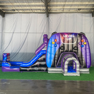 Children's Naughty Castle Outdoor Large Inflatable Amusement Slide Shopping Mall Rental Trampoline Cartoon Slide Amusement Facilities