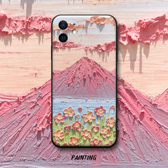 Suitable for Apple iPhone 12 case Promax Oil Painting 11 Fresh Women's Style x Personalized 8 Plus Full Leather Pattern Soft Case