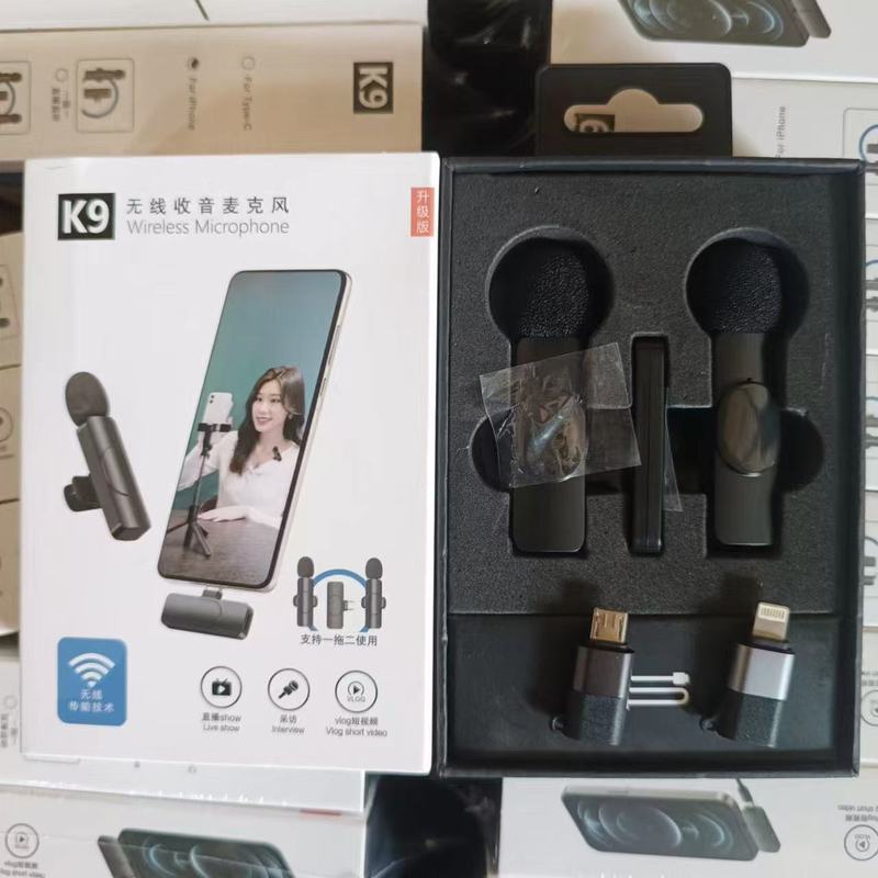 工場直販 K8 K9 K35 k15 F15 ラベリアマイク 1 対 2 ライブブロードキャスト専用 Bluetooth ワイヤレスマイク|undefined
