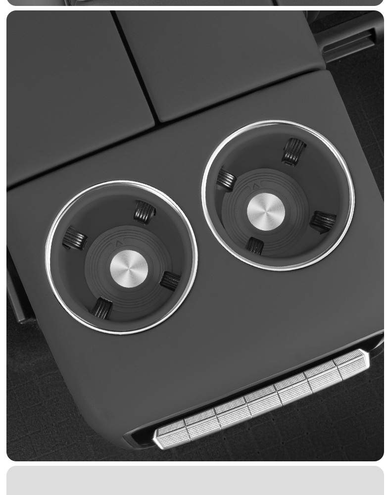 Suitable for Ideal L6L7L8L9 Central Control Water Coaster Silicone Anti-Slip Wireless Charging Storage Pad Car Supplies Modification