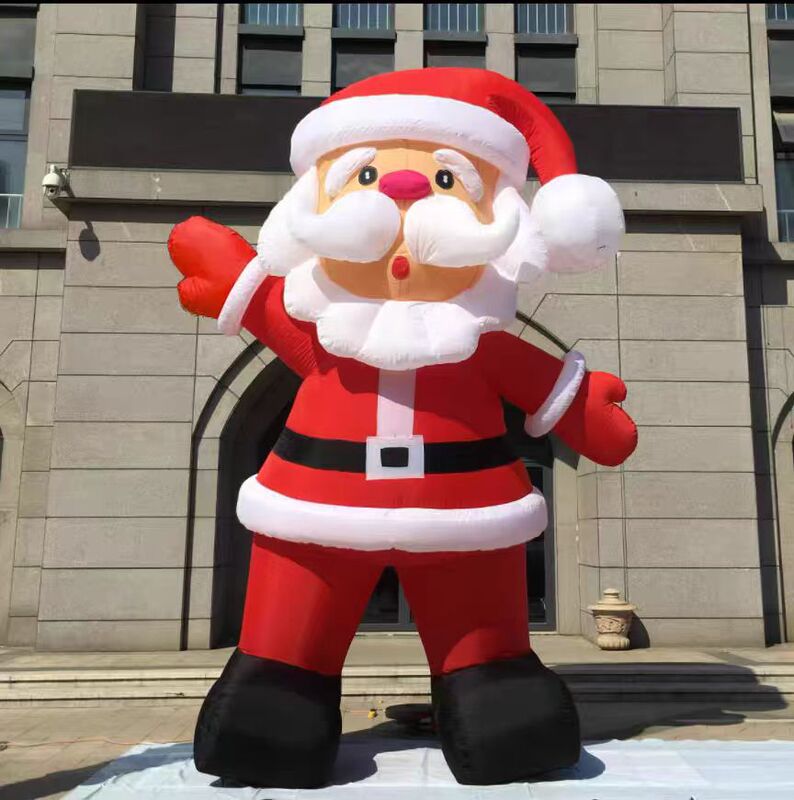 インフレータブル発光クリスマスエアモデル壁に登るサンタクロース雪だるま漫画デパート美陳装飾エアモデル|undefined